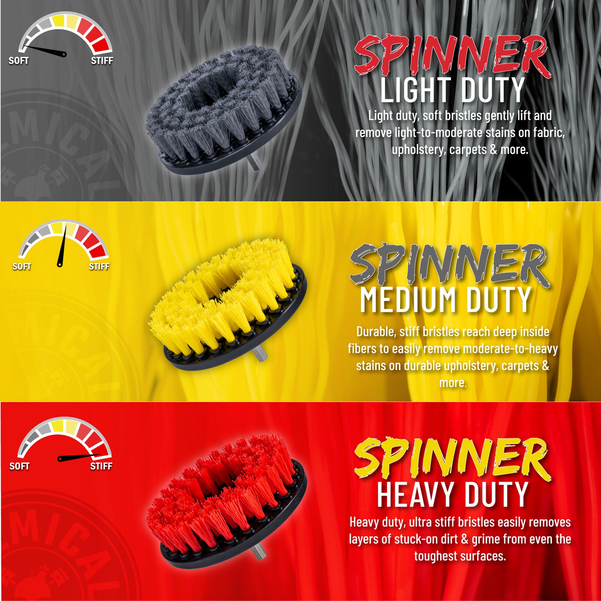 Chemical Guys Spinner Multi-Surface Drill Brush. Light Duty - Image 4