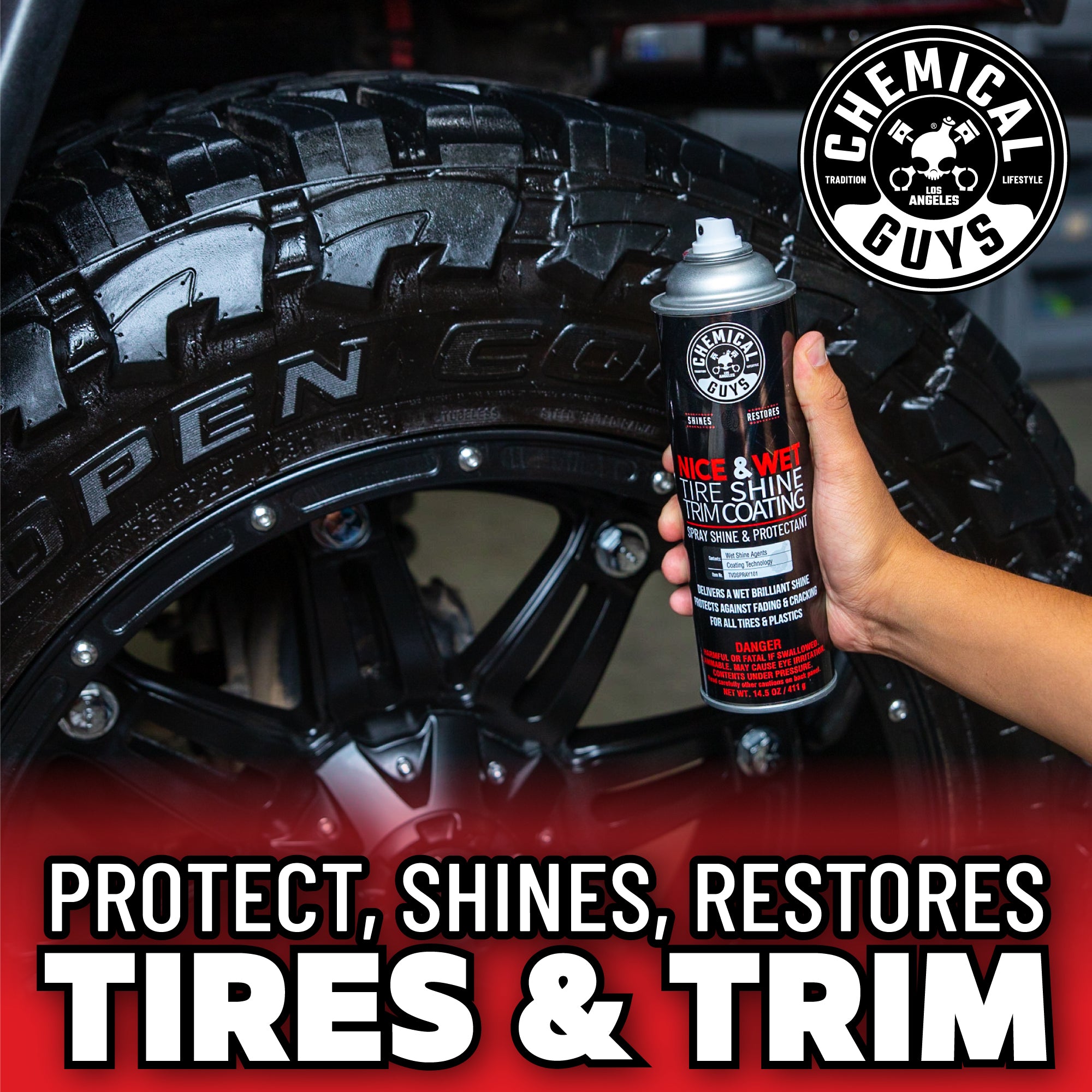 Nice and Wet Tire Shine Trim Coating Spray - Image 4