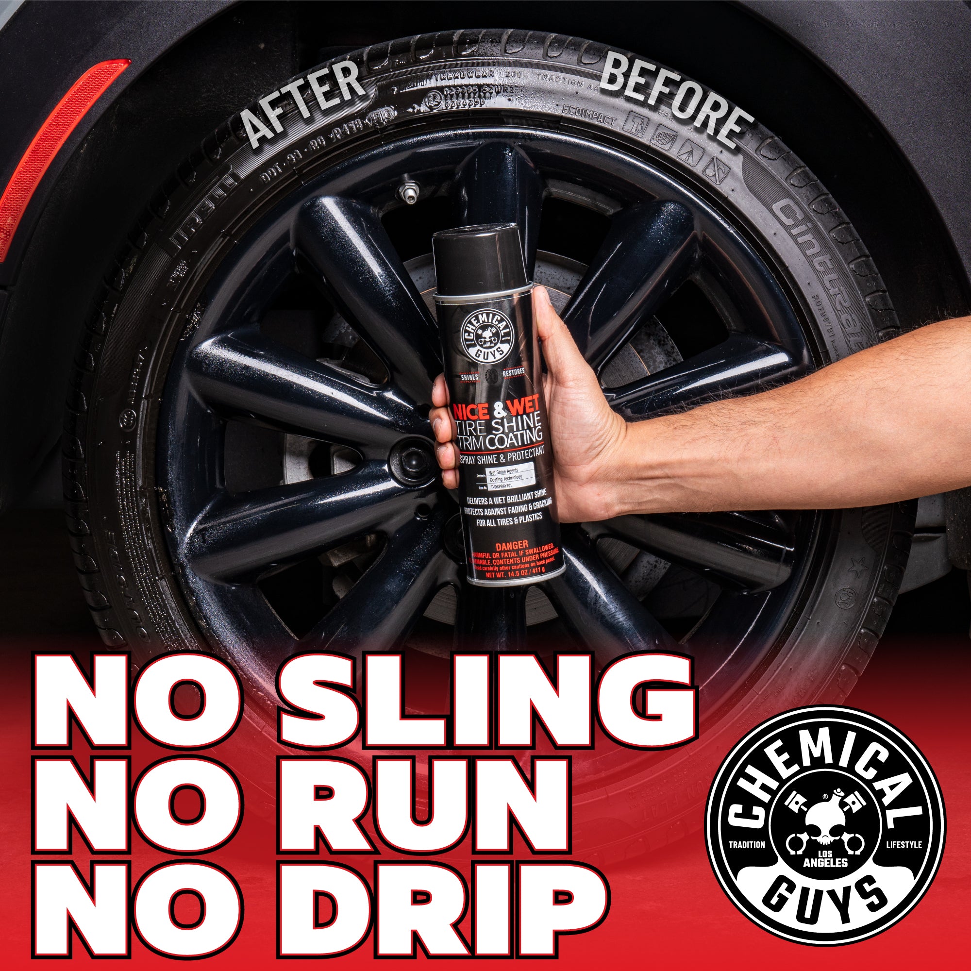 Nice and Wet Tire Shine Trim Coating Spray - Image 3