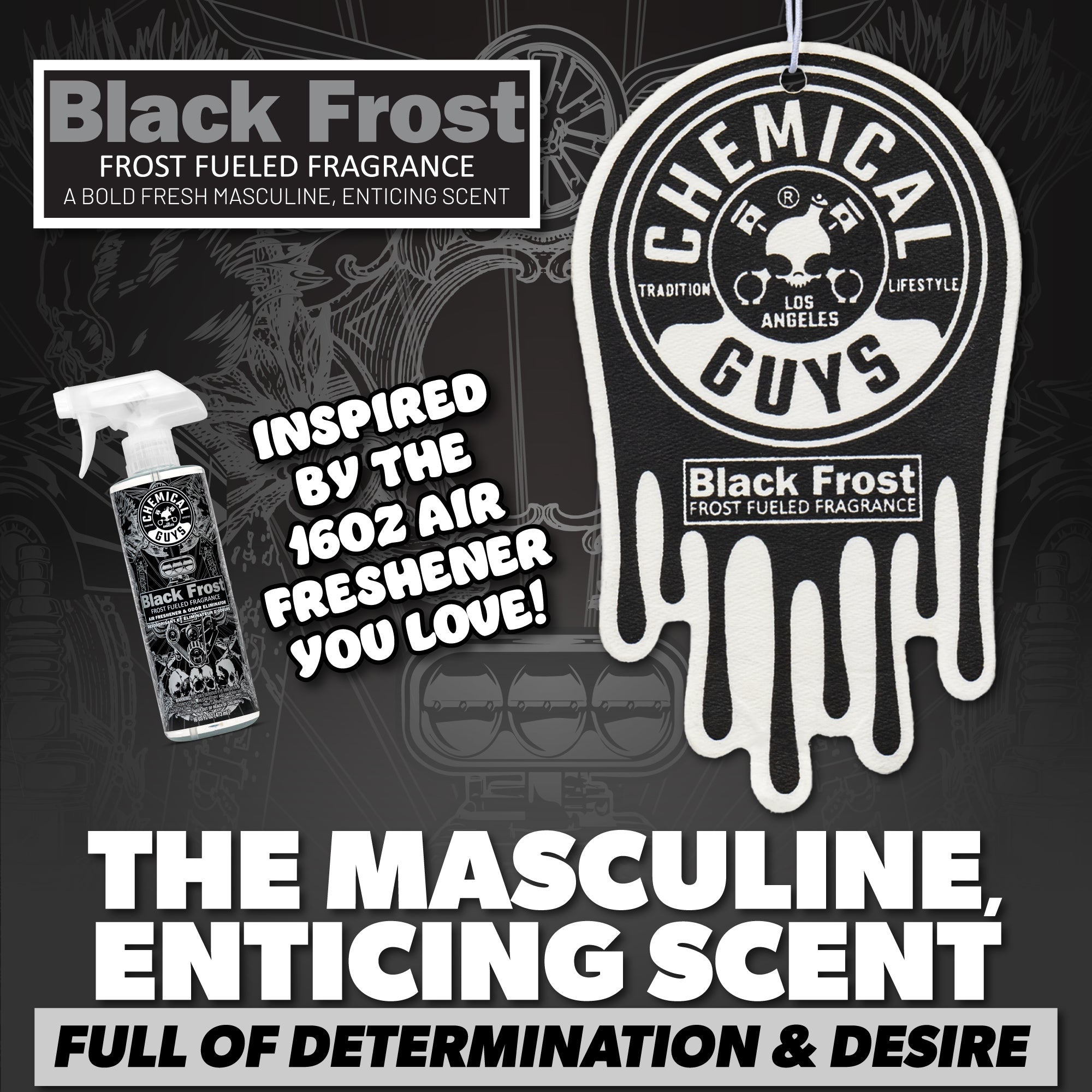 Black Frost Hanging Air Freshener Pack - Image 5