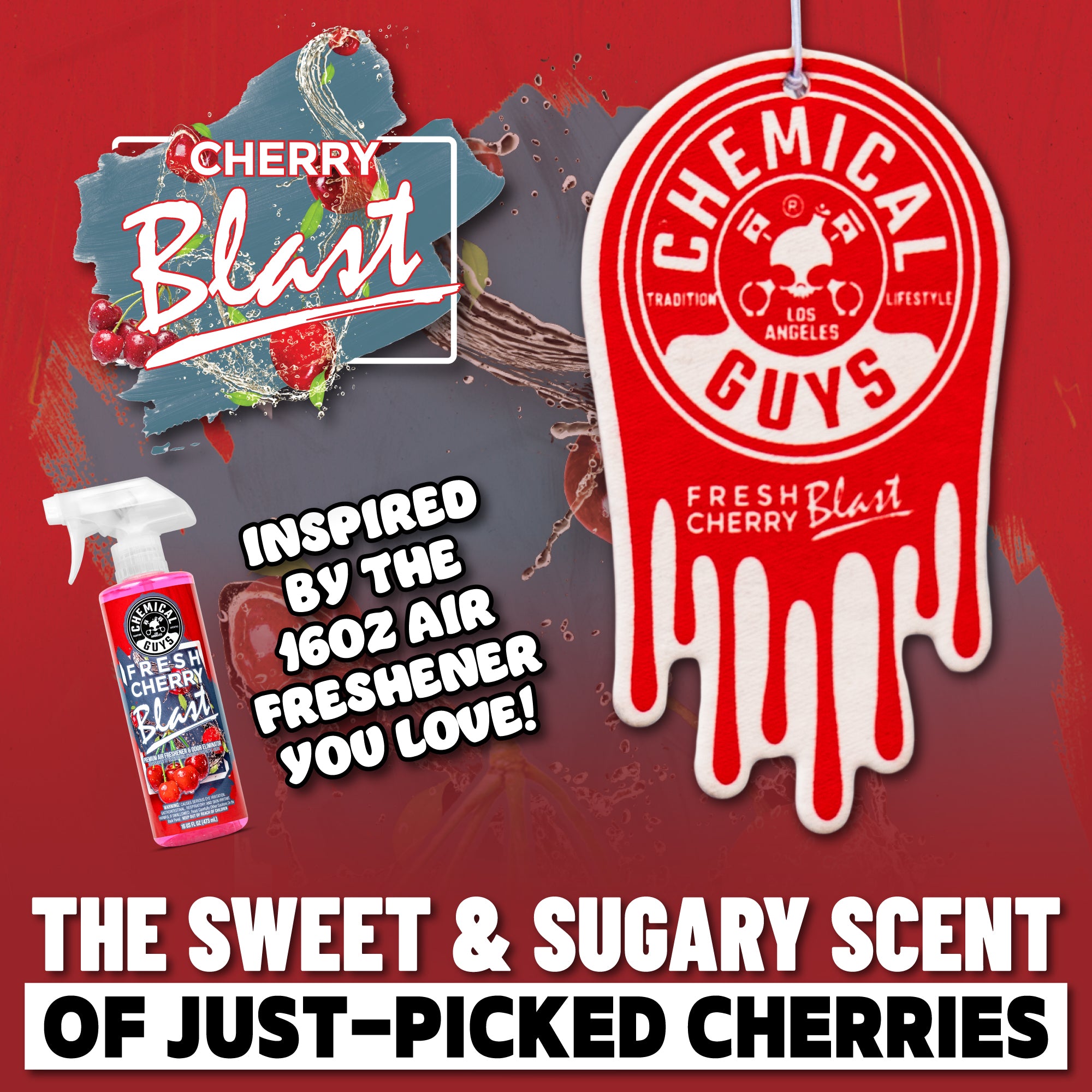 Fresh Cherry Blast Hanging Air Freshener 3-Pack - Image 5