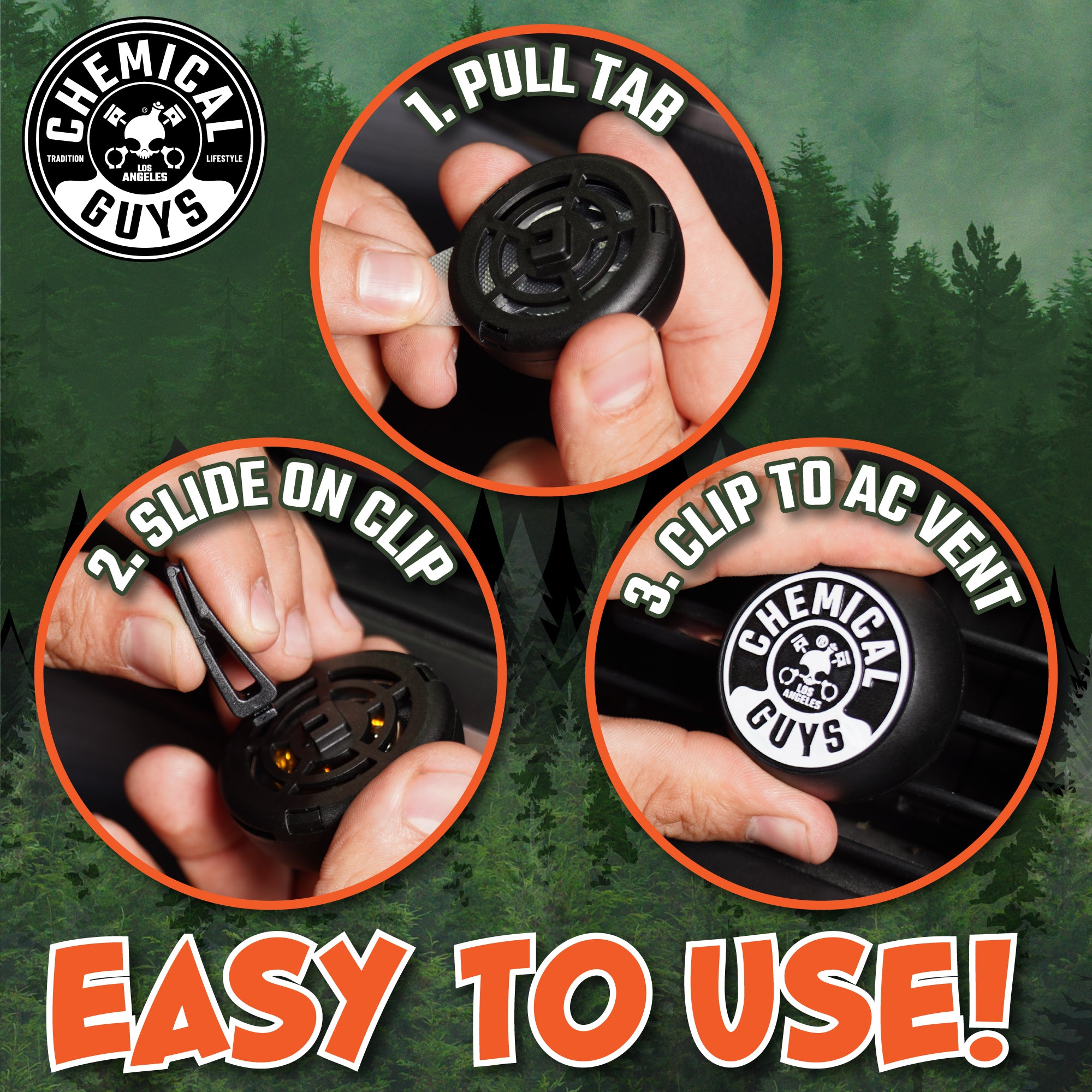 Happy Trail Outdoorsy Pine Vent Clip Air Freshener - Image 7
