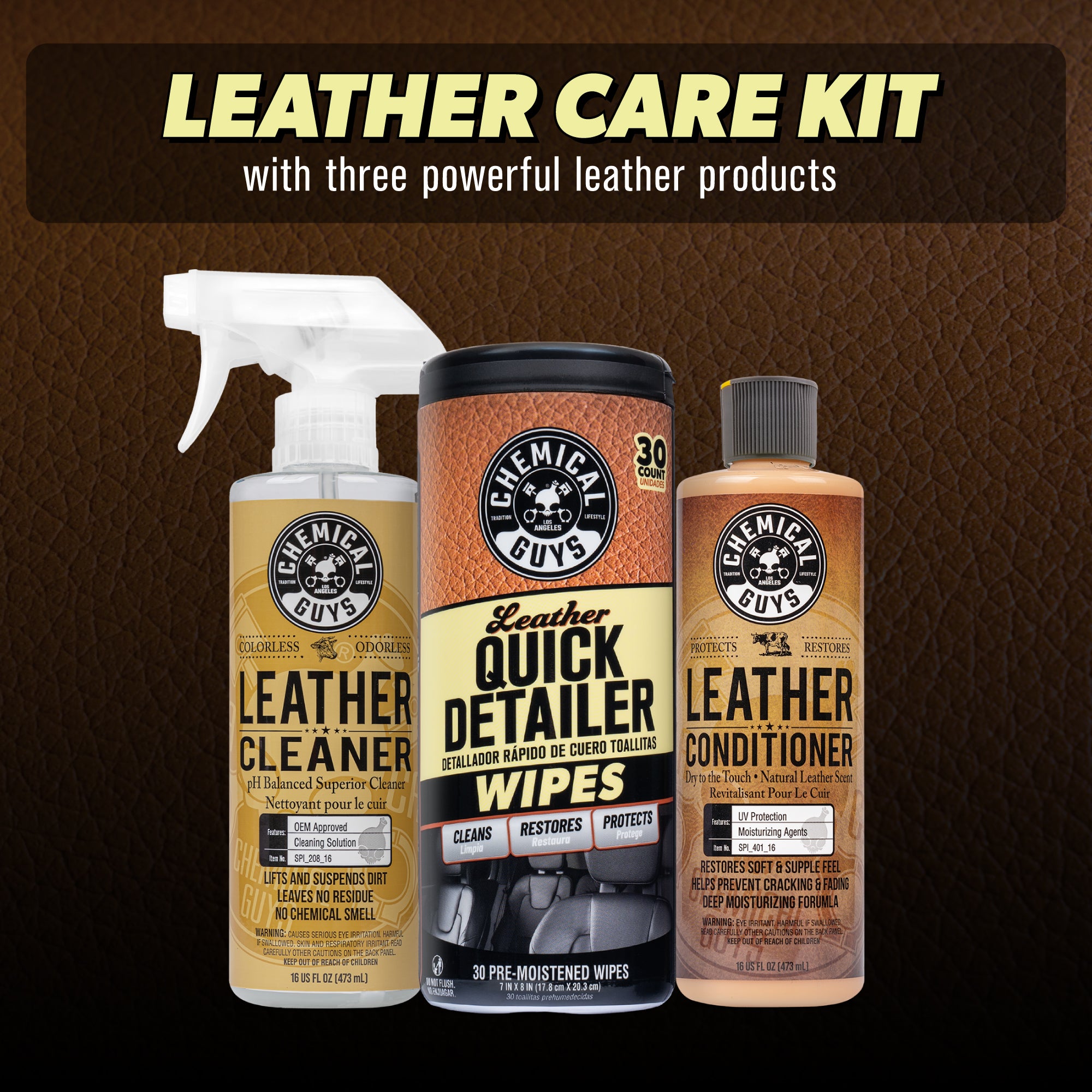 Clean. Condition. & Maintain Leather Care Kit - Image 2