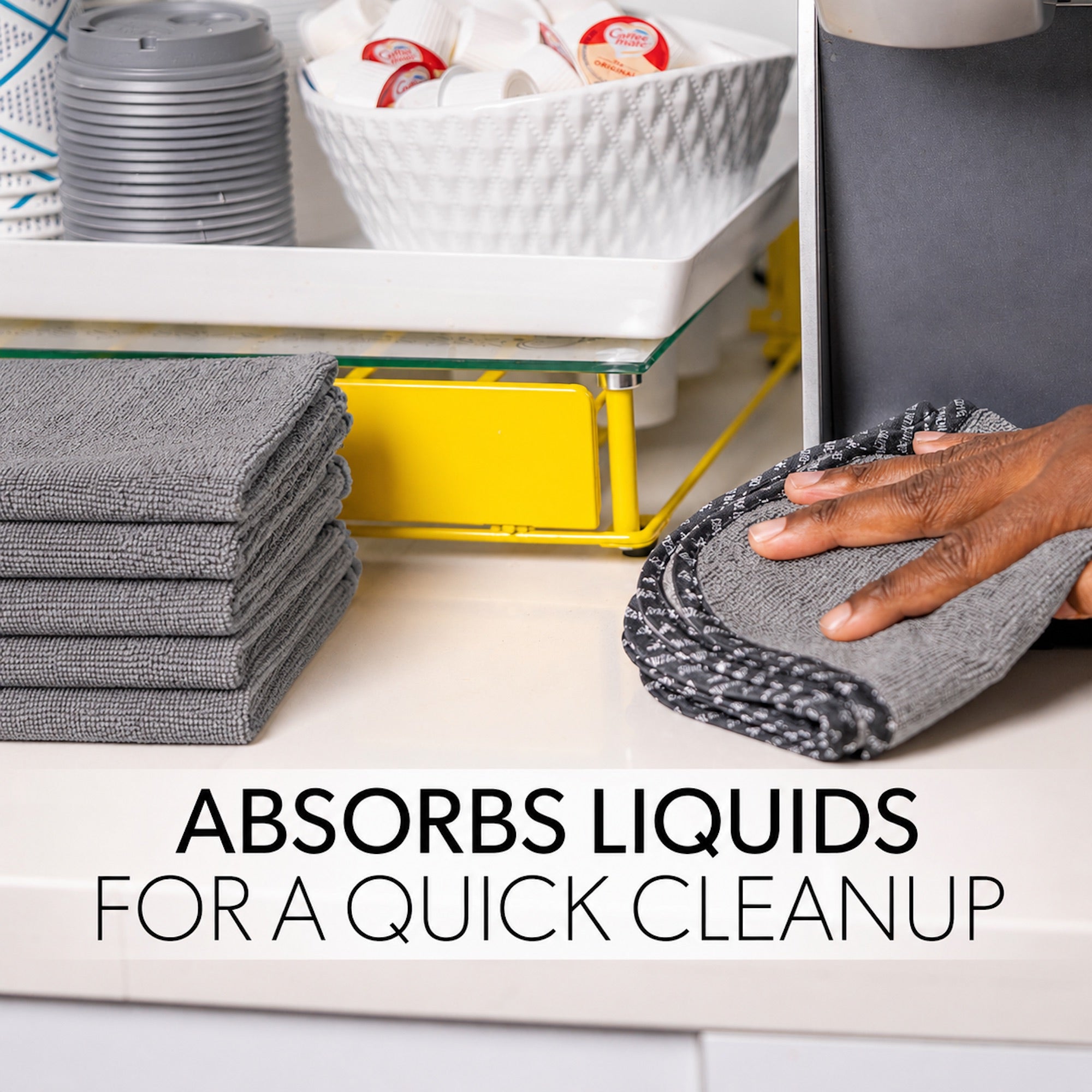 Gray AllSwipe Multi-Purpose Microfiber Towels - Image 6