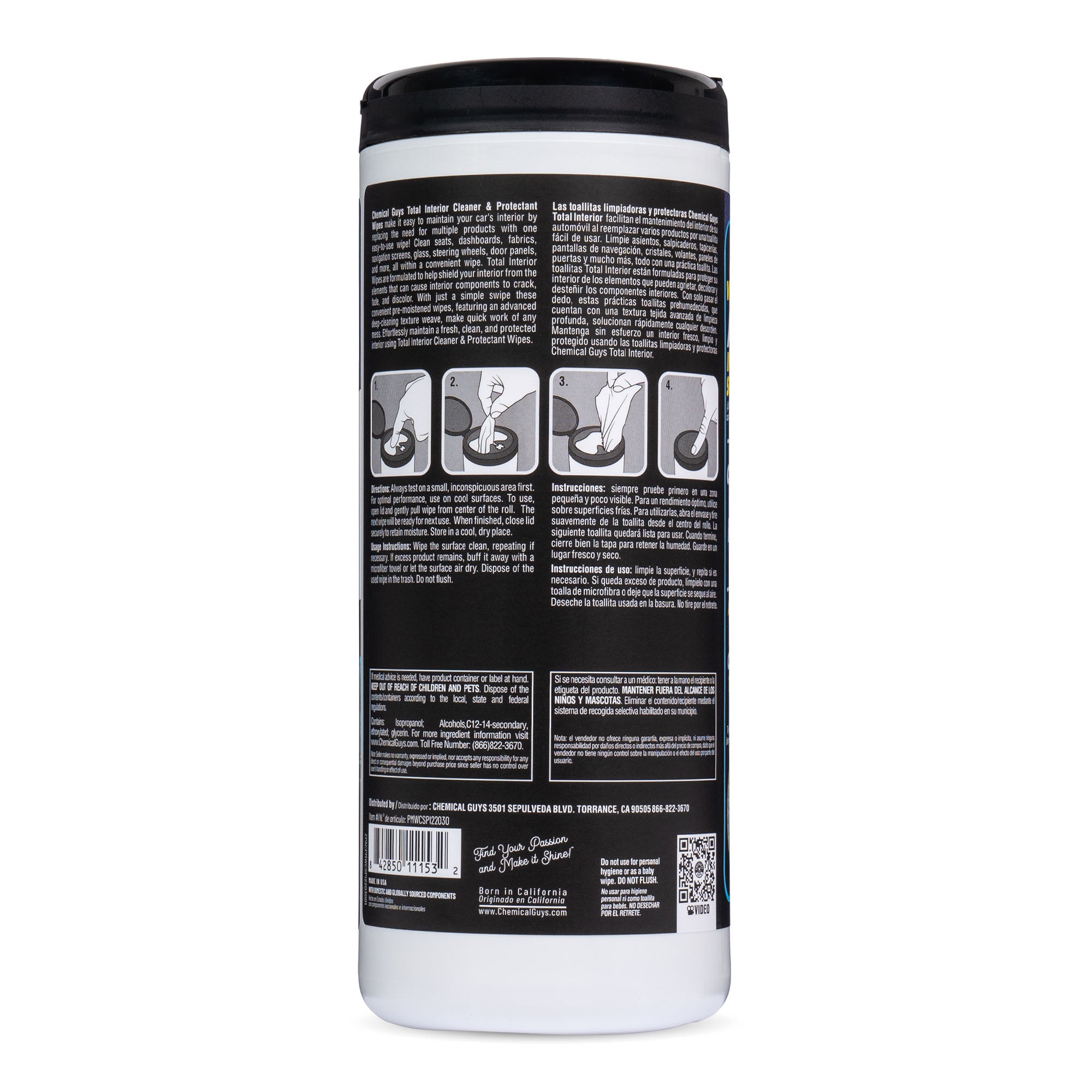 Total Interior Cleaner & Protectant Canister Wipes - Image 13