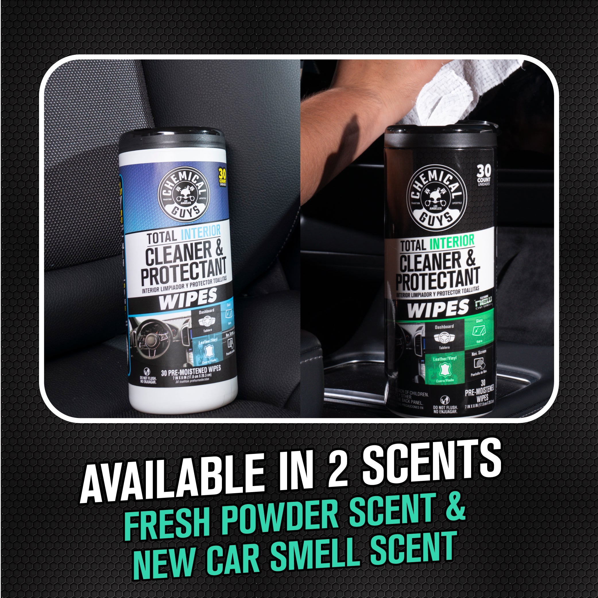 Total Interior Cleaner & Protectant Canister Wipes - Image 7